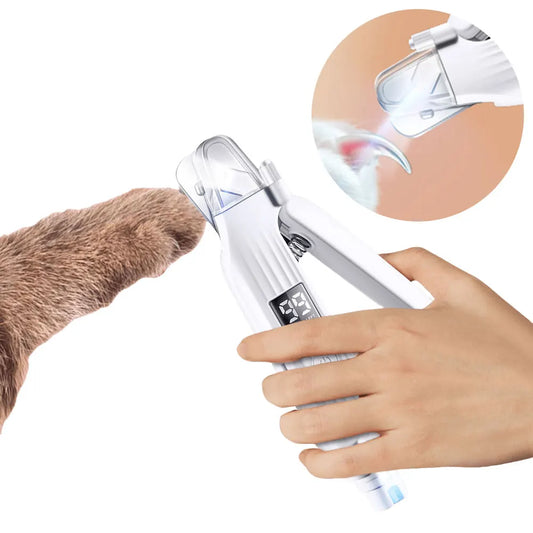 2 in 1 Electric Dog Nail Grinder and Clipper Rechargeable Pet Nail Grinder Quiet and Low Vibration Dog Nail Trimmer and Grinder