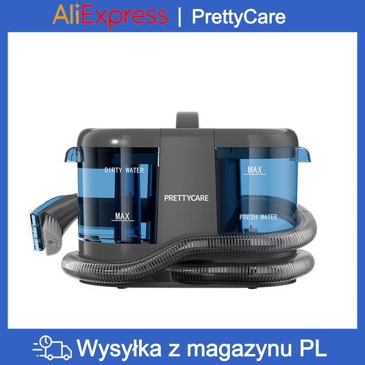 PrettyCare PC808 Cordless Carpet&Spot Vacuum Cleaner 1.4m Hose 30minutes Fabric Vacuum Cleaner with Wet Sprayer For Sofa Car