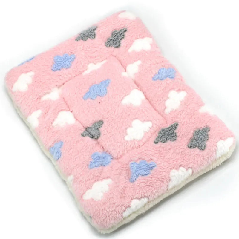 Soft Cat Bed Mats Short Plush Pet Sleeping Bed Mats for Cats Small Dogs Cute Pet Pad Blanket Warm Kitten Cushion Cat Accessories